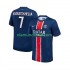 Camisola Paris Saint-Germain Khvicha Kvaratskhelia 7 Homem Equipamento Primeiro 2024-2025 Manga Curta